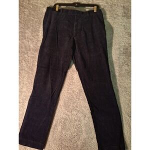 Vintage Polo Ralph Lauren Black Slim Fit Corduroy Pants Mens 34x29 Casual Work